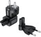 2 Stück Tragbar Euro Stromkabel Stecker Adapter, Gewinkelt IEC C7 auf Europa CEE7/16 Stecker Adapter + 90 Grad IEC C5 auf Europa CEE7/7 Stecker-Adapter, kompatibel mit MSOT-Kamera und Laptop-Netzteil