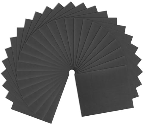 sourcing map 25pcs Sandpaper 500 Grit 9 x 11 Inch C-Weight Backing Silicon Carbide Abrasive Wet Dry Sanding Sheets for Wood Finishing, Metal Sanding, Automotive Polishing