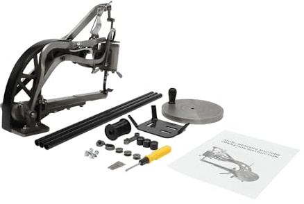 Schuhreparaturmaschine Manuell Schuhmacher Cobbler Nähmaschine 360° einstellbare Richtung Schuhreparatur Handnähmaschine Manuell Schuhmacher Ledernähmaschine für Reparatur Schuhe reparieren, Gummischu