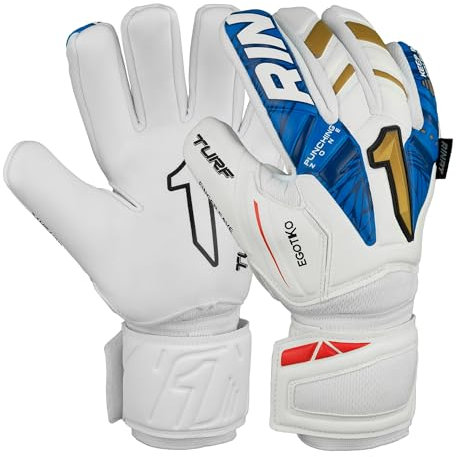 Guantes de portero Rinat Egotiko Vengador Spine Turf Adulto Blanco Talla 8