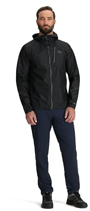 Outdoor Research Men's Helium Rain Jacket, Black, Medium