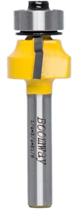 Boomway Roundover Router Bit, Edge Forming, Bead Rounding, Edging Bit (1/8'' Radius-1/4'' Shank)