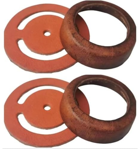2 Sätze Ledermanschette für Schwengelpumpe Dichtungen Schwengelpumpe Ersatzteile, Kolbenmanschette für Gartenpumpe Handpumpe Brunnenpumpe Braun Rindsleder