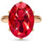 Linawe Rot Ruby Ring Verstellbar, Rosegold Schmuck Ringe Frauen, Grosse Groessen Moissanite Fingerring Damen, Statement Diamant Damenringe