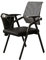 MEHWSAR Chaise Pliante avec Bureau attaché, Chaise de Bureau Ergonomique avec Support Lombaire, Chaise de Bureau Pliable, chaises d'ordinateur, Chaise à Tablette avec Dossier en Maille(Nero)