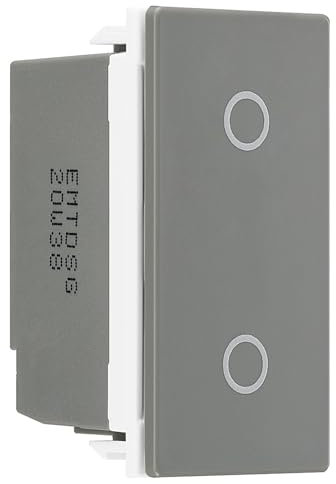 BG EMTDSG Slave Touch LED Dimmer Trailing Edge Euro Module Grey Insert