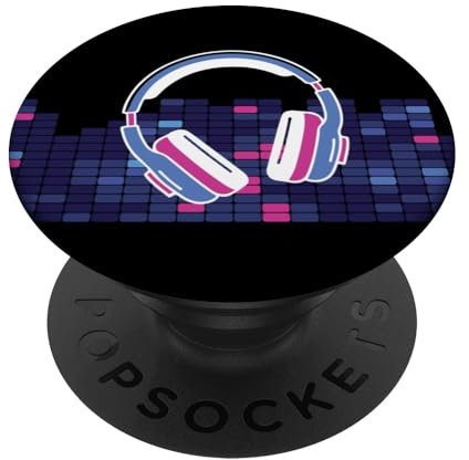 Kopfhörer für Künstler, DJs, LED-Blink-Audio-Steuerung PopSockets Klebender PopGrip