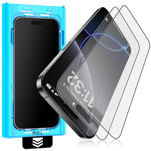Mothca 2 Pack Matte Glass Screen Protector for iPhone 15 Pro Max, Anti-Glare & Anti-Fingerprint Tempered Glass Film, Case Friendly, Easy Install Bubble Free -Smooth as Silk, 6.7 inch