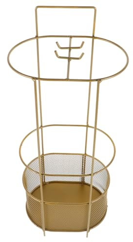 HYTROVE Porte-Parapluie Métal Autoportant avec Design Créatif Seau De Rangement pour Parapluies Organisateur Polyvalent pour Entrée Et Couloir Support Pratique Et Décoratif