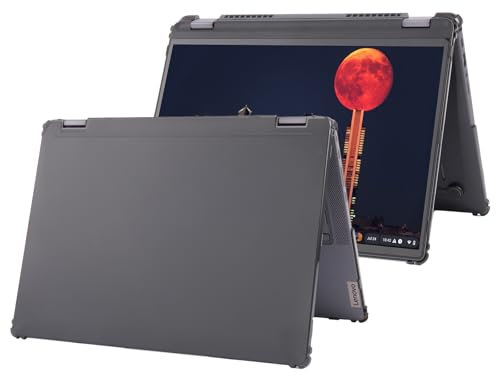 mCover Funda solo compatible con portátiles Chromebook convertible Lenovo IP Flex 5 Chrome 14IAU7 (Plus) 2022-2025 de 14 pulgadas (no compatible con otros modelos Lenovo), color negro