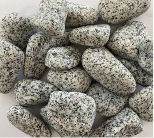 Nif-Stone Hochwertige Garten Dekosteine 20 kg, Natürliche Ziersteine 2-4 cm, Granitkugeln, Geeignet für Garten, Wege, Aquarien & Blumenbeete