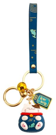 CALLARON 3pièces Porte-clés Créatif Maneki Neko Pendentif Pour Décoration De Maison Ou Voiture Original Pour Et Aléatoires