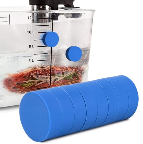zjhukfmc Pack of 4 Food Safe, Silicone Coated Magnets for Dipping Food Bags and Preventing Swimming/Undercooking, Silicone Sous Vide Magnets, Vacuum Clip
