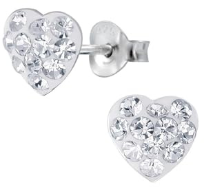 Herz Ohrringe 925 Silber