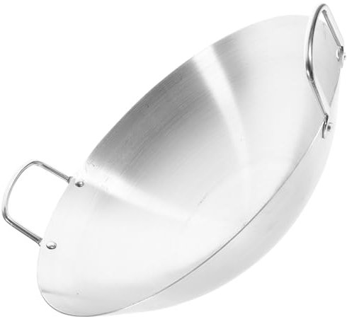 Ipetboom Sarten De Cocina Wok Sartén Freidora Wmf Acero Duradero Fácil De Mover Seguro Para y Restaurantes