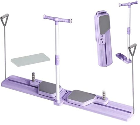 Ski-Maschine, -Ski-Trainer, 150 x 14 x 14 cm, geteilte Trainingsausrüstung, Full Body Workout Gear für Indoor Cardio Pilates Yoga Recovery Gym Apartment Daily Fitness Routine