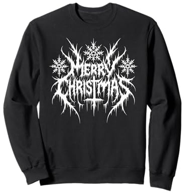 Ironic Satanic Metal Merry Christmas, Funny Alternative Xmas Sweatshirt
