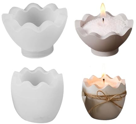 Silikonformen Gießformen Ostern,Silikonform Ostern,Ostereier Gießform ei Eier,Gießen Osterei Deko,Eierschale zum DIY,3D Eierbecher Eierform für Kerzenform,Eierschalen Ostereier-Silikonform