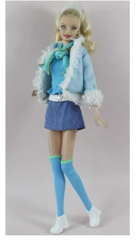 odulu Puppenkleidung für 30 cm Amerikanische Puppen, 11,5 Zoll Puppen–Vintage-Freizeitoutfits,Mantel,Oberteile,Hosen,Schuhe,Kostümaccessoires für 1/6 BJD-Puppen–Geschenk #C