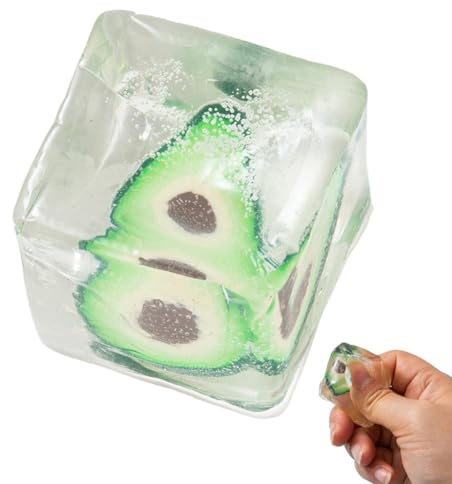Druckspielzeug, Obst-Eiswürfel-Squeeze-Spielzeug, Anti-Stress-Squish-Spielzeug, Eiswürfel mit Früchten, geeignet