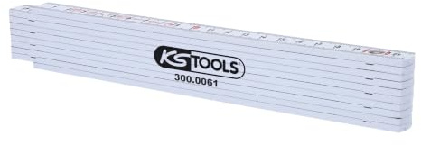 KS Tools 300.0061 Kunststoff-Gliedermaßstab, gelb, 2m