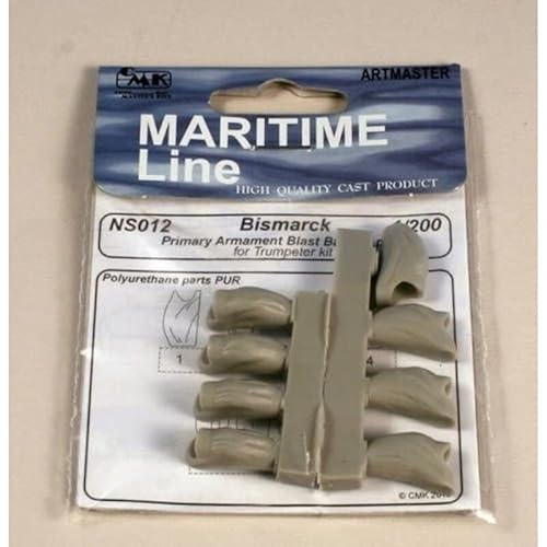 CMK NS012 - Bismarck Primary Armament Blast Bags, 8 Stück