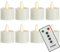 sompex 8er Set Flame LED Teelichter mit Fernbedienung