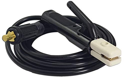 RIVERWELD Arc Welding Electrode Holder 300Amp and Wire 25mm² Connector Cable Plug Lead DKJ35-50mm² 3Meters for Manual MMA Arc Welding