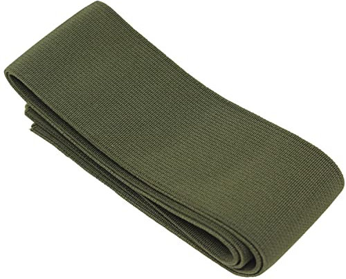 BIG-SAM - Gummiband/Gummilitze - 50mm breit - (1 Meter, Armee Oliv (7803))