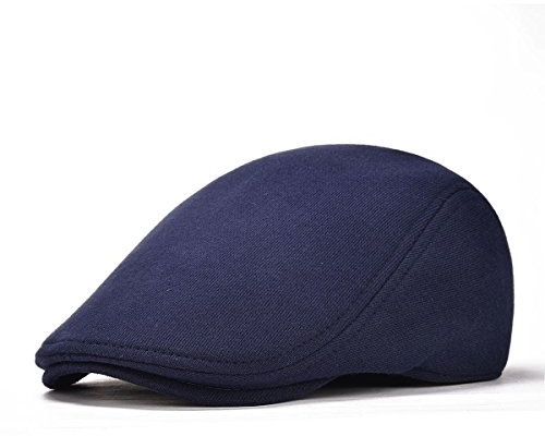 VOBOOM Herren Schiebermütze aus Baumwolle mit Ivy Gatsby Newsboy, navy, Einheitsgröße