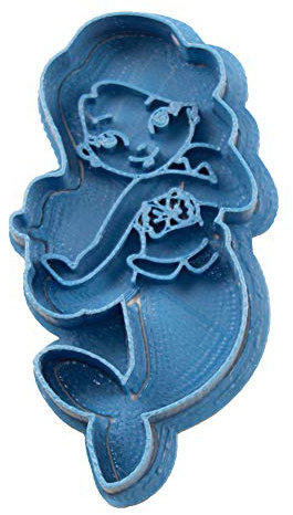 Cuticuter Sirenetta Chibi Principessa Taglia Biscotti Blu, 8 x 7 x 1,5 cm