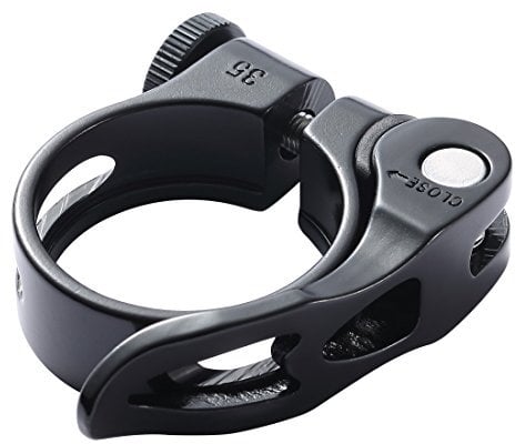 Quick Release Bicycle Seatpost Clamp,31.8mm Black