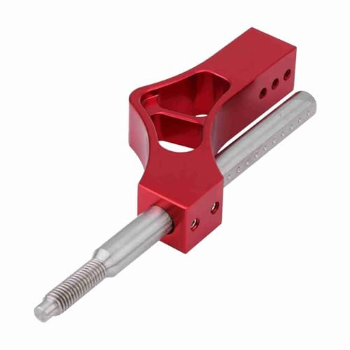 KIMISS Car Aluminium Alloy & Edelstahl Höhenverstellbare Hebelverlängerung Manual Knob(Rot)