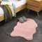 Teppich Wölkchen Fellteppich, Kunstfell Teppich Waschbar, Hasenfell Imitat, Kaninchenfell, Kurzfell - Fell Sitzkissen Stuhlkissen, Fell für Stühle, Kunstfell Stuhlauflage - Rosa - Fell 55x80cm