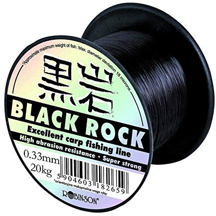 Robinson Angelschnur Black Rock Karpfenschnur Monofile 600m Spule (0,33mm / 20kg)