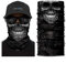 ShopINess Cache-Cou Foulard Multifonctions Unisexe pour Fêtes Halloween Carnaval Sport et Activités de Plein Air Tête de Mort - Crâne (Tattoo)