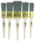 Coral 31478 Precision Paint Brushes with Platinum Easy Clean Filaments 5 piece pack set