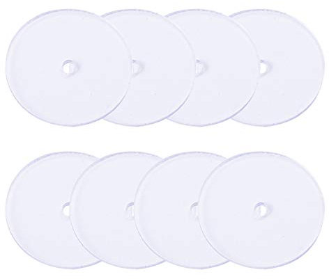 HEALLILY Almohadilla de Disco Transparente de Plástico para La Parte Posterior de Los Pendientes Estabilizar Los Pendientes Y Evitar La Flacidez Transparente 80 Piezas