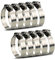 InduSKY Schlauchschelle Set 27-51mm Einstellbare Edelstahl Schlauch Clips Rohrschellen Schlauchklemmen Sortiment Kit für Haus Gas Rohr, Wasser Rohr, Tank, Automobil-Tubing 10 Stücke (27-51mm)