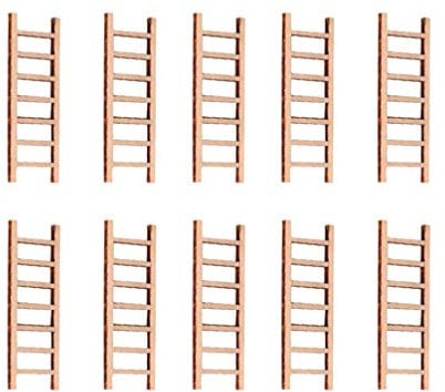 DOITOOL 15pcs Miniature Ladder Mini Wood Doll House Ladder Fairy Garden Accessories Micro Landscape Accessories for DIY Dollhouse Décor