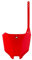 POLISPORT 8670700001 - Plaque d'immatriculation Avant réplique OEM en Plastique Brillant Durable et résistant Compatible avec Les Motos Honda en Couleur Rouge