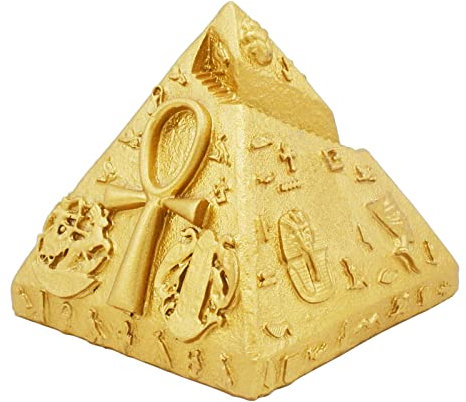 Kocris Casa Ägypten Pyramide Pharao Fischbecken Terrarium Pyramid Pharaoh Deko Aquarium Décor Klein Dekoration Zubehör Figur Statue Sammlerstücke Skulptur Geschenk Dekor Tischdeko (Pyramid Pharaoh)