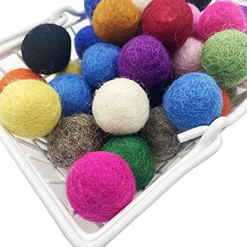 Yulitigy Pom Pom Filz Ball 2cm 200pc Wollball Party Dekor DIY Custom Home Dekor DIY Girlande
