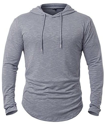 CARWORNIC Herren Kapuzenpullover Hoodie Langarm Shirts Sportshirt Für Herren Schwarzer Weißer Outdoor Sweatshirt mit Kapuze