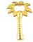 Golden Coconut Tree Shape Bottle Opener Soda Glass Cap Beer Bartender Bottle Opener for Wedding Kitchen Tool