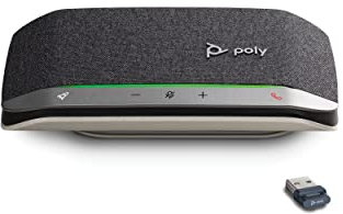 Poly Sync 20 Bluetooth Speakerphone w/USB-A UC Bluetooth Adapter Personal Portable Speakerphone - Noise/Echo Reduction - Connect Wirelessly to PC/Mac/Cell Phone - Works w/Teams, Zoom, Plantronics