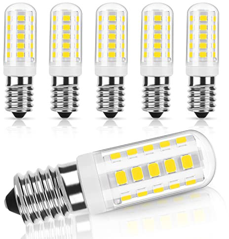 DiCUNO E14 LED Bulb Dimmable E14 Small Edison Screw Lamps, 2.5W (30W Equivalent), Cool White 6000K, 300LM, 230V SES Light Bulbs for Salt Lamp/Home Lighting, Pack of 6