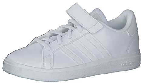 adidas Grand Court Elastic Lace and Top Strap Shoes Tennisschuhe, FTWR White FTWR White Grey One, 29 EU