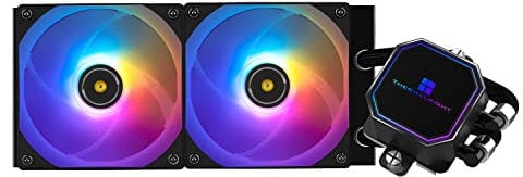 THERMALRIGHT Frozen Prism 240 Black ARGB CPU Water Cooler with Two PWM Fans, Water Pump Speed is 3300 RPM, S-FDB Bearings, for AMD AM4/AM5, Intel LGA1150/1155/1200/1700/2011 (Black ARGB)