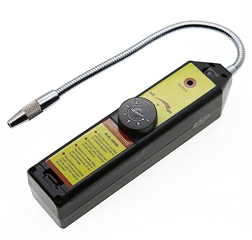 AMTAST Freon Leak Detector for Halogen Gas Leakage, Refrigerant Gas Leak Detector HVAC R11 R22 R410A R134A R1234YF CFCs HCFCs HFCs Tester WJL-6000